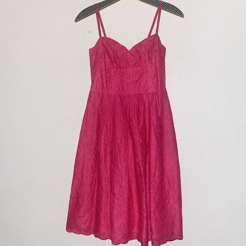 Lilly Pulitzer | pink eyelet lace dress
